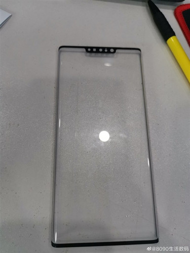 华为Mate 30系列前面板曝光：双曲面刘海屏再获证实1_副本