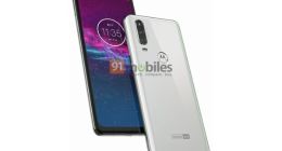 Moto OneAction渲染图曝光：挖孔全面屏+后置竖排三摄