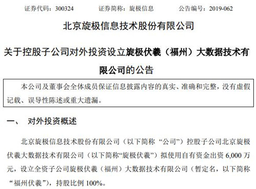 旋极信息公告截图