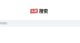 今日头条搜索网页版上线：界面简约