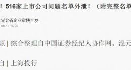 神秘名单爆上市企业