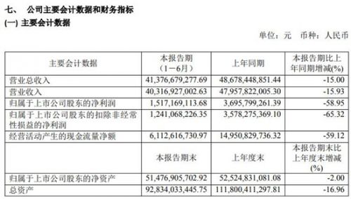 长城汽车财务数据