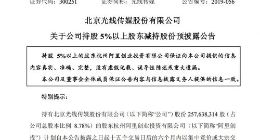光线传媒：阿里创投拟减持不超过2%股份