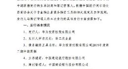 华为境内第二单债券露面 再发30亿元3年期中票