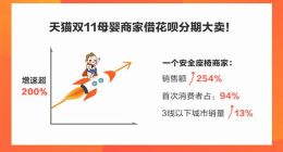 天猫双11母婴商家赚翻了 接入花呗分期带动销售额翻倍