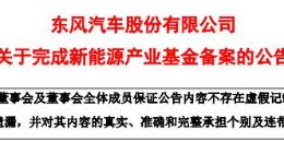 武汉科技｜东风汽车新能源汽车产业基金启动或已不远