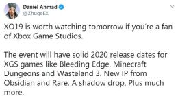 微软X019：黑曜石和Rare都会公布全新IP