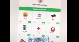 “花光比尔盖茨的钱”网站火了 网友直言花不动