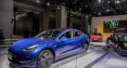 中国制造的特斯拉Model 3亮相广州车展