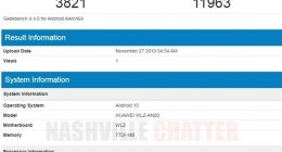 华为nova 6现身GeekBench：麒麟990实锤 下月发