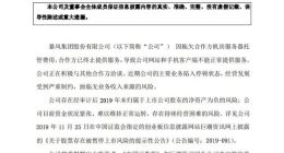 暴风集团：因拖欠机房服务器托管费用 合作方已终止提供服务