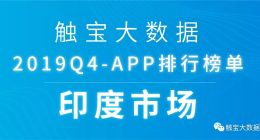 2019Q4印度市场APP排行榜：泛娱乐应用市场仍有潜力