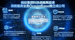 数据库业务OceanBase升格为独立公司 蚂蚁集团CEO胡晓明任董事长