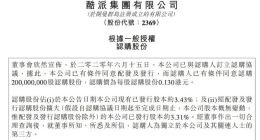 酷派集团配股筹资2600万元 拟用于偿还应收账款及购买原材料