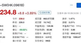 京东正式登陆港交所挂牌上市：开盘价239港元 较发行价上涨5.8%