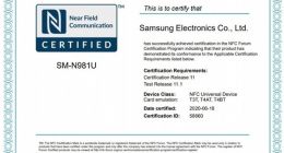 发布指日可待！三星Galaxy Note20系列已通过NFC Forum认证