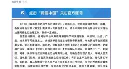 网信办：3月以来清理赌博诈骗等各类违法不良信息3.3亿余条