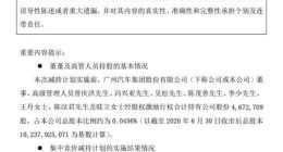 广汽集团：减持期间届满 董事及高管实际减持74.9万股