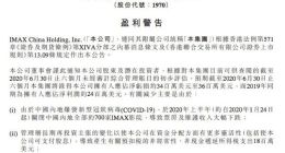 IMAX中国：预计2020上半年盈转亏