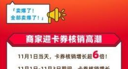 “囤券”消费引领线下餐饮发力双11：饿了么上卡券核销暴涨3倍