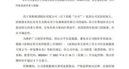 苏宁易购：张近东正在筹划涉及公司股份转让的重大事项