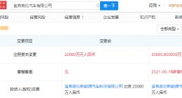 吉利汽车关联公司注册资本增至3亿元，增幅50%