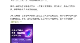 快手：今年下架抄袭、搬运内容的违规视频20316个
