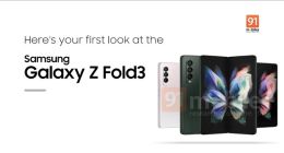 三星Galaxy Z Fold3多色渲染图曝光：首发屏下摄像头技术