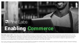 东南亚支付巨头Pine Labs获得富达和贝莱德6亿美元融资