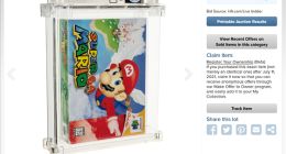 《超级马里奥64》游戏卡带被卖出1000万元：堪称最贵游戏