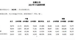 比亚迪：7月新能源汽车销量为50492辆
