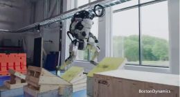 波士顿动力公司人形机器人Atlas再添新技能：跑酷