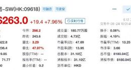 京东港股开盘后涨幅一度超9%