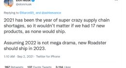 缺芯危机仍在发酵！马斯克：新款Roadster交付时间将推迟到2023年