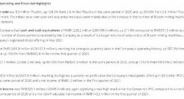 嘉楠科技二季度营收10.82亿元 同比增长507.3%