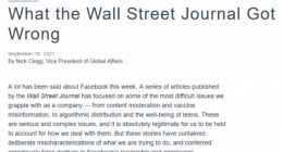 Facebook抨击《华尔街日报》系列报道