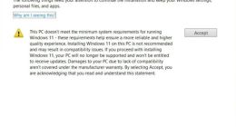 CPU等硬件不兼容仍可安装Win11 微软：签声明后果自负