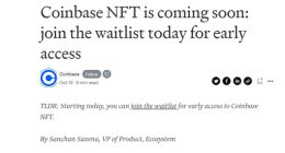 Coinbase计划推出NFT交易市场 除了收手续费还有更大野心