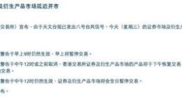 上交所、深交所：沪港通下港股通今日暂停交易