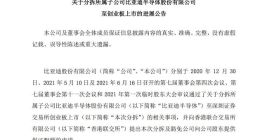 比亚迪：港交所批准分拆子公司比亚迪半导体至深交所创业板上市