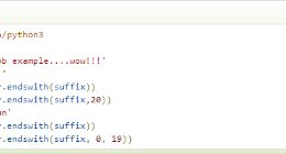 云计算开发：Python3-endswith()方法详解