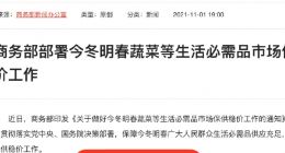 商务部：鼓励家庭储存一定生活必需品满足日常生活和突发情况的需要