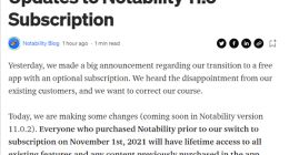 买断制突变订阅制！笔记软件Notability被骂上热搜：官方道歉了