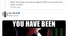 贝索斯起诉美国NASA遭拒！马斯克火速“吃瓜”