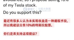 如果马斯克卖掉10%持股 特斯拉会暴跌吗？