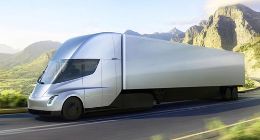 目睹充电后 特斯拉新款电动卡车原型车又被目睹参与工厂日常运输