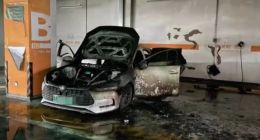 传北京一比亚迪秦爆炸，现场直击：仍有浓烈刺鼻的爆炸气味