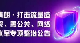 快手：开展“清朗・打击流量造假、黑公关、网络水军”专项整治行动