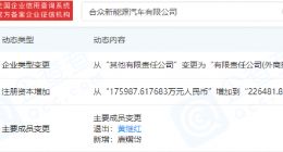 哪吒汽车注册资本增加至22.65亿 增幅28.69%