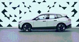 宝马展示会变色的汽车 可瞬间换色